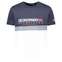 Geographical Norway T-shirt A Maniche Corte Jdouble Blu Uomo Taglie XL