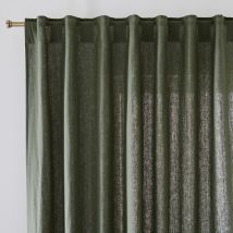 La Redoute Interieurs Tenda In Lino Lavato Con Passanti Nascosti, Onega Verde Taglie 220 x 135 cm