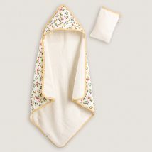 Petit Bateau X La Redoute Interieurs Completo 2 Pezzi Mantella Da Bagno E Guanto In Cotone Bio Altro Taglie 70 x 70 cm