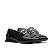 Clarks Mocassini In Pelle Ubree15 Lily Nero Donna Taglie 37