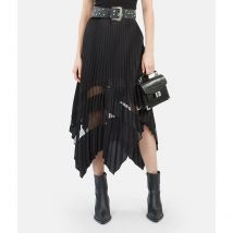 The Kooples Gonna Lunga Asimmetrica Nero Donna Taglie 2(M)