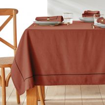 La Redoute Interieurs Tovaglia Lino/cotone Lavato Métis Bourdon Marrone Taglie 150 x 250 cm