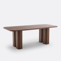 La Redoute Interieurs Tavolo Da Pranzo Rettangolare 6/8 Coperti, Latti Marrone Taglie 8 persone