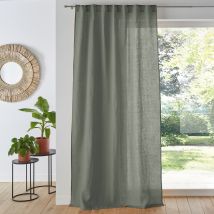 La Redoute Interieurs Tenda In Lino Lavato Con Passanti Nascosti, Onega Verde Taglie 220 x 135 cm