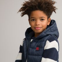 La Redoute Collections Piumino Light Senza Maniche Con Cappuccio Blu Bambino Taglie 5 anni - 108 cm