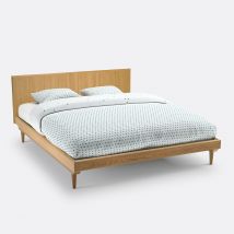 La Redoute Interieurs Letto Vintage Con Rete Quilda Marrone Taglie 140 x 190 cm
