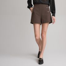 La Redoute Collections Shorts Effetto Ponte Marrone Donna Taglie 46 (FR) - 50 (IT)