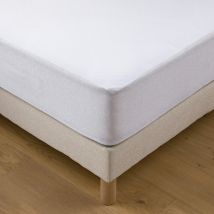 La Redoute Interieurs Lenzuolo Con Angoli In Jersey Tencel Impermeabile Lyocell Bianco Taglie 200 x 200 cm