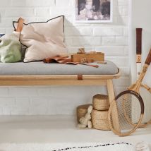 La Redoute Interieurs Panca Da Ingresso Rovere Massello Leather
