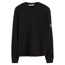 Calvin Klein Jeans T-shirt Maniche Lunghe Logo Sulla Manica Nero Uomo Taglie XL