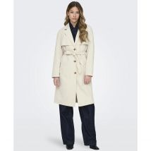 Jdy Trench Media Lunghezza, Cintura Da Annodare Beige Donna Taglie S