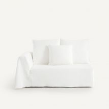 Otto Studio For Am.pm Semi-divano Cotone Canapa, Chill Bianco Taglie mezzo divano sinistro