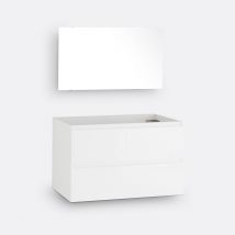 So'home Mobile Sotto Lavabo Sospeso + Specchio L80 Cm, Pacci