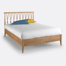 La Redoute Interieurs Letto + Rete Quilda Marrone Taglie 140 x 190 cm