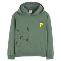 Pokemon Felpa Pikachu - Primaire G Verde Bambino Taglie 8 anni - 126 cm