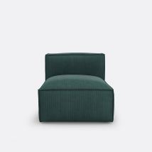 La Redoute Interieurs Poltrona Componibile In Velluto A Coste, Seven Verde Taglie 1 posto