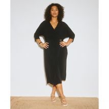 Almé Abito Midi Felicia Nero Donna Taglie 40/42 (FR) - 44/46 (IT)