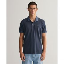 Gant Polo Dritta Maglia Piqué Oxford Blu Uomo Taglie S