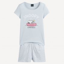 Snoopy Pigiama Corto Snoopy Blu Bambina Taglie 14 anni - 156 cm