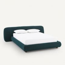 Am.pm Giroletto Trapuntato 180 Cm, Nuvole, E.gallina Blu Taglie 160 x 200 cm