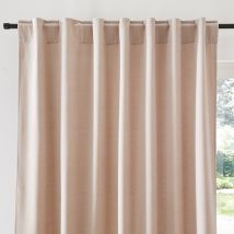 La Redoute Interieurs Tenda In Velluto Finitura Con Patte Nascoste, Velvet Beige Taglie 180 x 135 cm