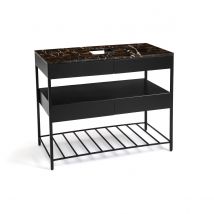 Am.pm Mobile Sotto Lavabo Piano Marmo Ambrato, Limpo