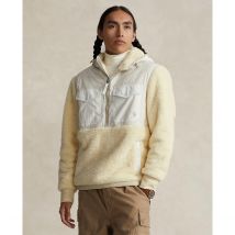 Polo Ralph Lauren Felpa Con Cappuccio Pile Da Infilare Beige Uomo Taglie M