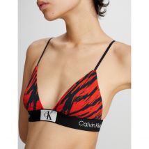 Calvin Klein Underwear Reggiseno Triangolo In Cotone Rosso Donna Taglie L