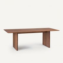Am.pm Tavolo In Noce Massello L220 Cm, Minela Marrone Taglie 8 persone