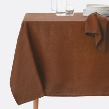 La Redoute Interieurs Tovaglia Lino Lavato, Victorine Marrone Taglie 170 x 170 cm