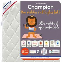 P'tit Albatros Materasso Bebé Champion Bianco Taglie 70 x 140 cm