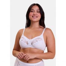 Sans Complexe Reggiseno Senza Ferretti Coton D'arum Bianco Donna Taglie 6 C