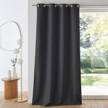 La Redoute Interieurs Tenda Oscurante Double Face Occhielli, Voda Grigio Taglie 250 x 140 cm