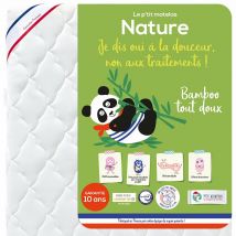 P'tit Albatros Materasso Bebé Bamboo Bianco Taglie 60 x 120 cm