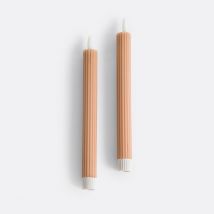 La Redoute Interieurs Confezione Da 2 Candele Led Striate In Cera, Caspar