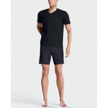 Eden Park Pigiama Corto Scollo A V, Maniche Corte In Cotone Blu Uomo Taglie M
