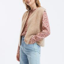 Des Petits Hauts Gilet Aperto Senza Maniche Achille Beige Donna Taglie 2(M)