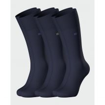 Impetus Confezione Da 3 Paia Di Calze Alte Tinta Unita Blu Uomo Taglie 39/42