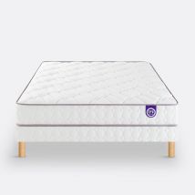 Merinos Completo Materasso A Molle Rete, Morning Routine Bianco Taglie 140 x 190 cm