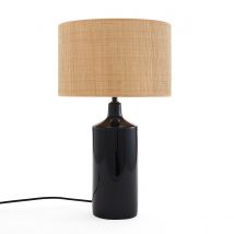 La Redoute Interieurs Lampada Da Tavolo In Ceramica E Rafia, Rabano