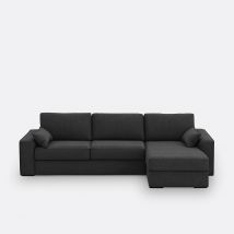 La Redoute Interieurs Divano Letto Angolare, Tessuto Texturé, Bultex Cécilia Grigio Taglie angolo reversibile