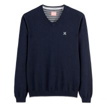 Oxbow Pull Scollo A V Essentiel Blu Uomo Taglie S
