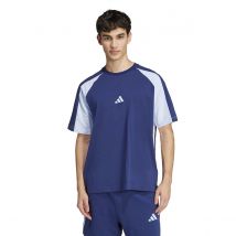 Adidas Sportswear T-shirt A Maniche Corte Colorblock Essentiel Blu Uomo Taglie M