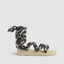Castaner Espadrillas Piatte In Tela Paloma X Dvf Nero Donna Taglie 38