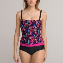 Anne Weyburn Costume Intero, Bustier, Stampa Floreale Verde Donna Taglie 40 (FR) - 44 (IT)