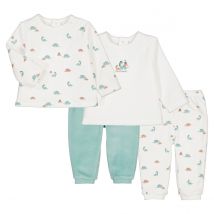 La Redoute Collections Confezione Da 2 Pigiami 2 Pezzi Velluto, Motivi Dinosauri Beige Taglie 18 mesi - 81 cm