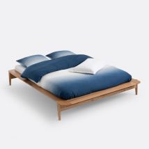 La Redoute Interieurs Letto In Rovere Massello Con Rete Jucca Beige Taglie 160 x 200 cm