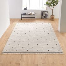La Redoute Interieurs Tappeto Stile Berbero Piccoli Motivi A Pois Ava Bianco Taglie 135 x 190 cm