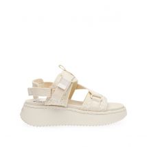Steve Madden Sandali Con Zeppa Decorum Beige Donna Taglie 39