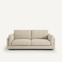 Am.pm Divano Letto Bouclé, César Beige Taglie 3 posti